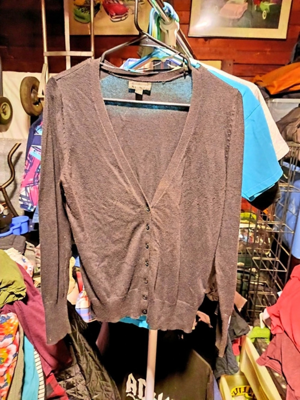 Banana Republic Brown Button-Front Cardigan